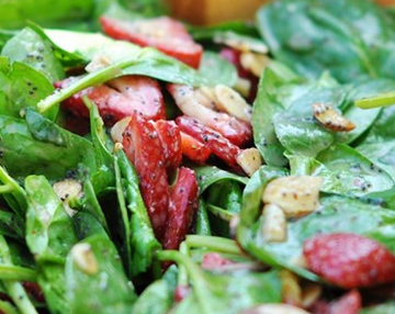 The Spicy Olive's Strawberry Spinach Salad