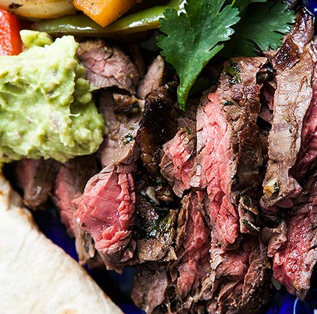 The Spicy Olive Flank Steak for Fajitas