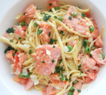 The Spicy Olive's Smoked Salmon Linguine