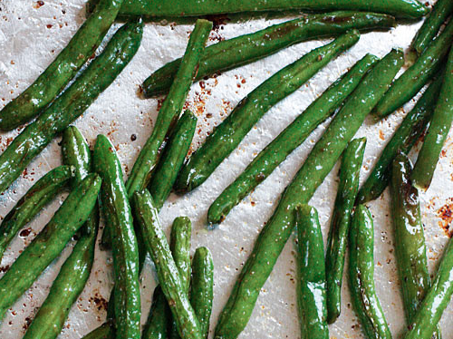 The Spicy Olives Roasted Green Beans