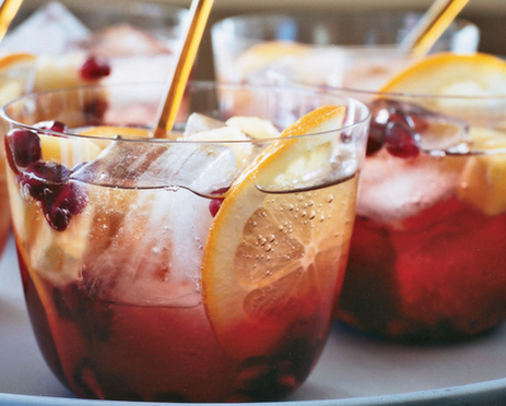 The Spicy Olive Pomegranate Party Punch