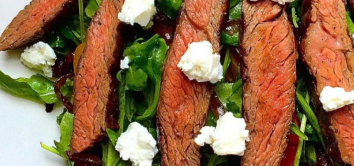 The Spicy Olive’s Balsamic Grilled Steak and Walnut Salad The Spicy Olive's Balsamic Steak and Walnut Salad