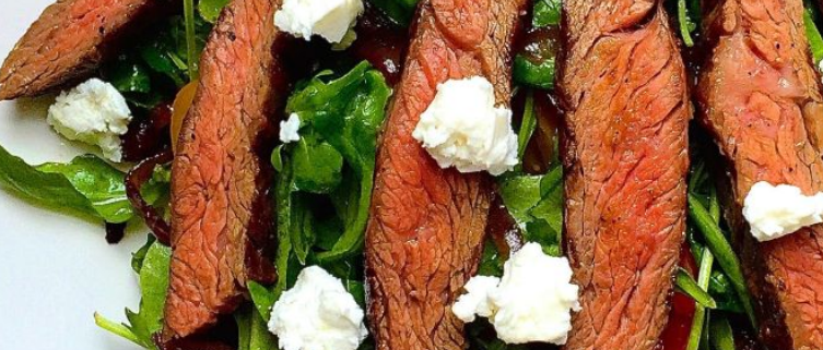 The Spicy Olive's Balsamic Steak and Walnut Salad