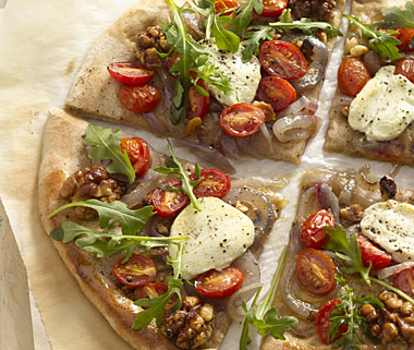 The Spicy Olive's Goat Cheese and Arugula Piz