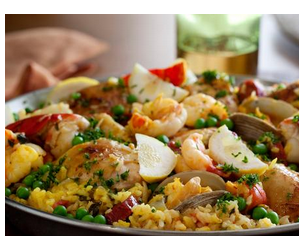 The Spicy Olive Skillet Paella