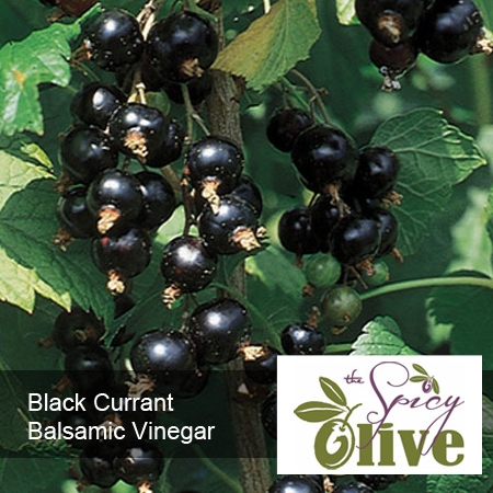 The Spicy Olive Black Currant balsamic vinegar