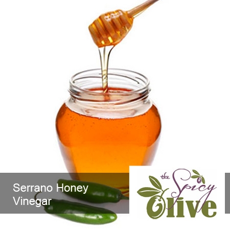 The Spicy Olive's Serrano Honey vinegar