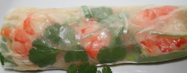 The Spicy Olive's Vietnamese Fresh Shrimp Spring Roll