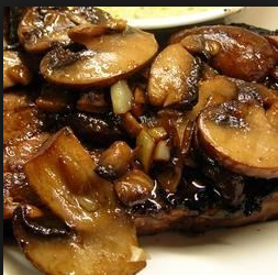 The Spicy Olive's Sauteed Mushrooms and onions