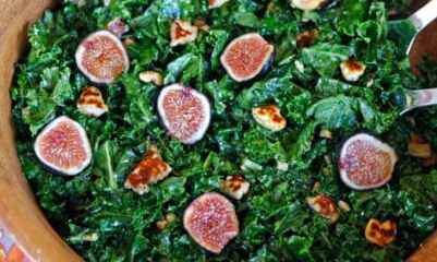 The Spicy Olive's Fig and Kale Salad