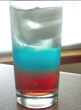 The Spicy Olive's Red, White, and Blue Cocktail