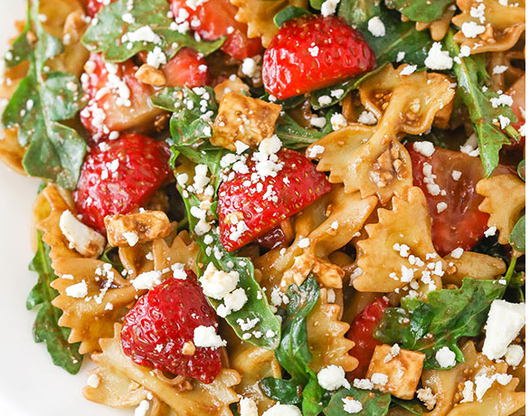 The Spicy Olive's Strawberry Pasta Salad