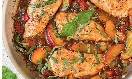 The Spicy Olive's Peach Balsamic Chicken