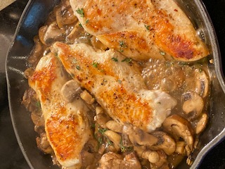The Spicy Olive's Chicken and Mushroom Skillet