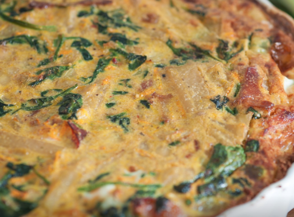 The Spicy Olive's Bacon Cheddar Spinach Quiche