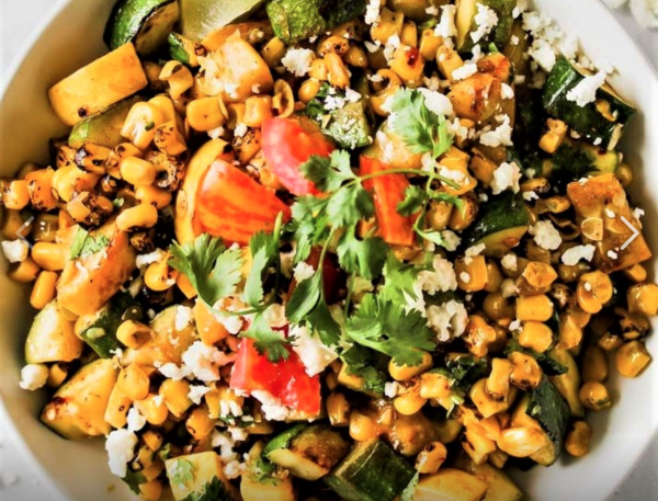 The Spicy Olive's Squash and Corn Salad