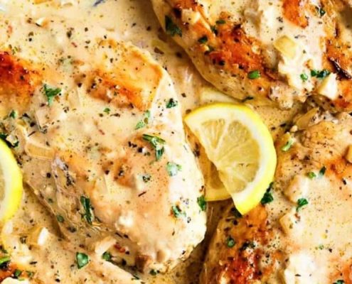 The Spicy Olive's Creamy Lemin Chicken