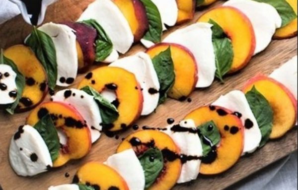 The Spicy Olive's Summer Peach Caprese