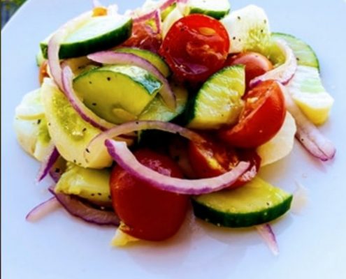 The SPicy Olive's Cucumber Salad
