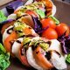 Spicy Olive Lavender Caprese Salad