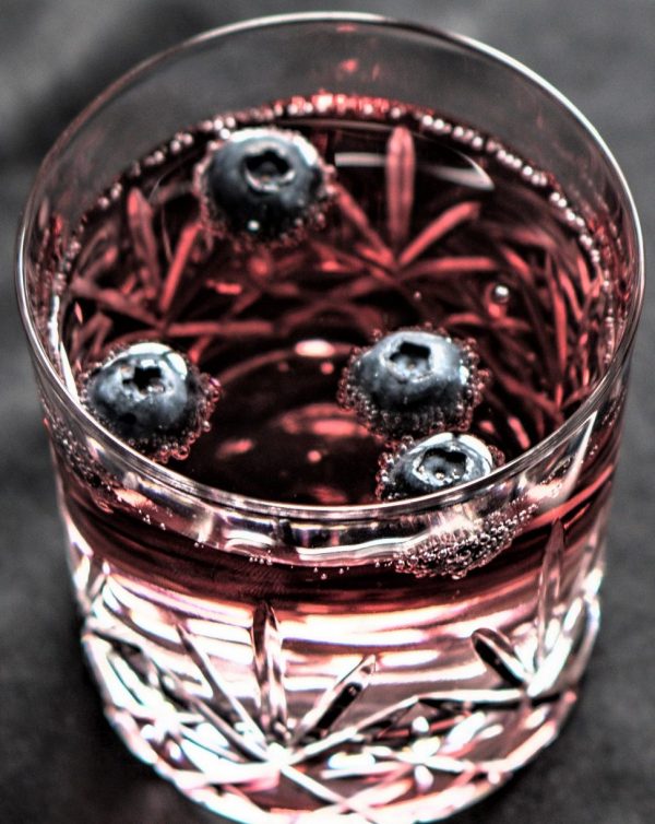 The Spicy Olive's Blueberry Lemon Thyme Balsamic Sparkling Shrub