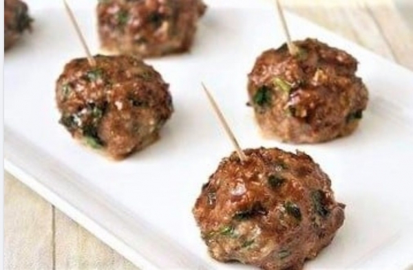 The Spicy Olive's Pesto Meatballs