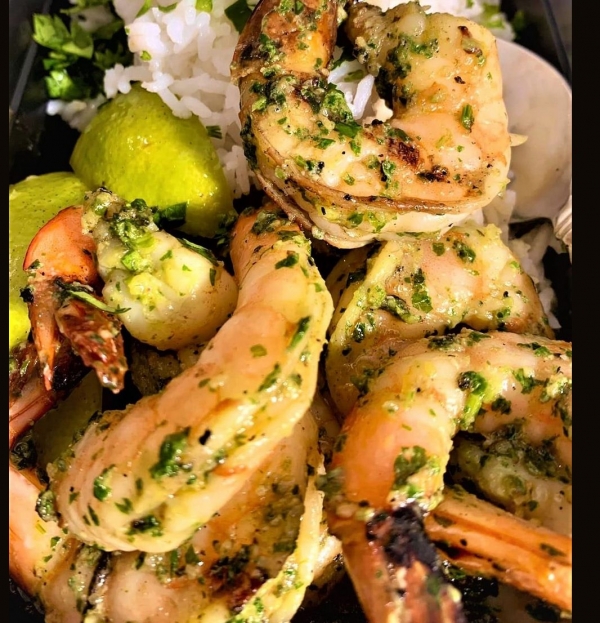 The Spicy Olive's Herb Marinated Shrimp