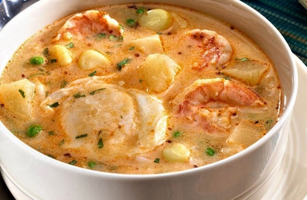 The Spicy Olive's Corn and Shrimp Chowder
