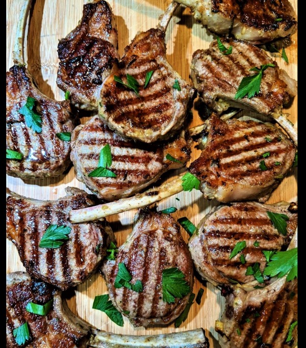 The Spicy Olive's Grilled Lamb Chops