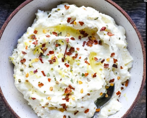 The Spicy Olive's Ricota Cilantro and Onion DIp