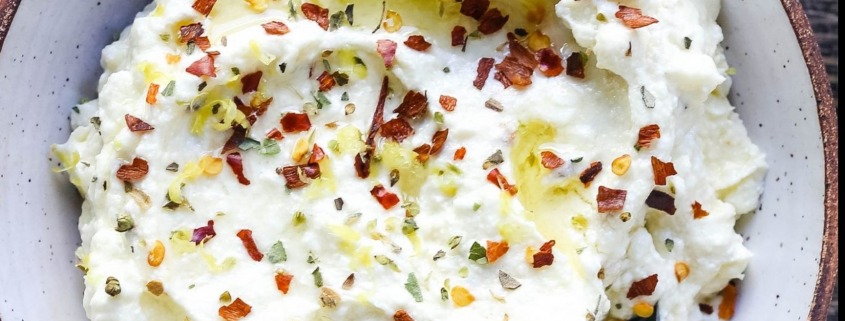 The Spicy Olive's Ricota Cilantro and Onion DIp