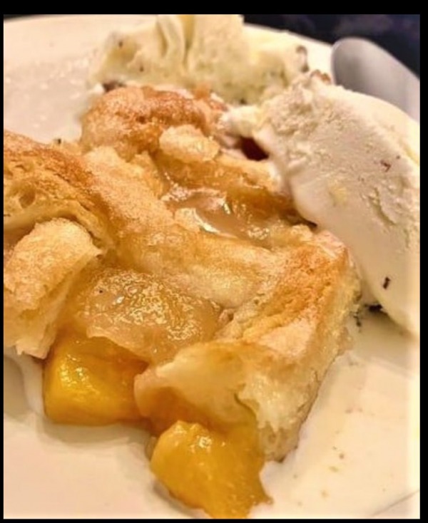 The Spicy Olive's Peach Balsamic Cobbler