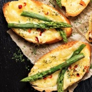 The Spicy Olive's Asparagus Crostinni