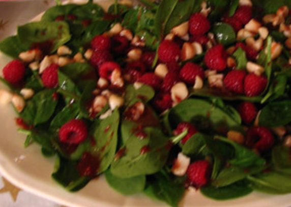 The Spicy Olive's Festive Raspberry Salad