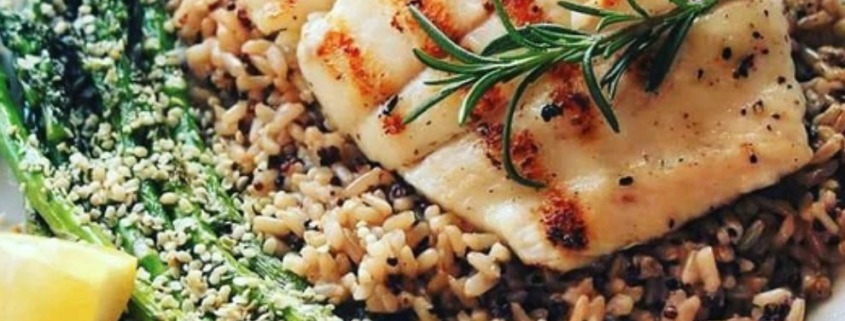 The Spicy Olive's Lemon Rosemaey Halibut