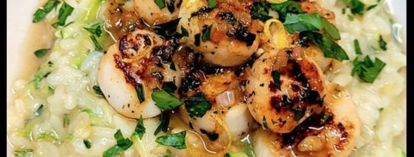 The Spicy Olive's Pan Seared Scallops