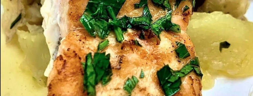 The Spicy Olive's Herb Vinaigrette Salmon